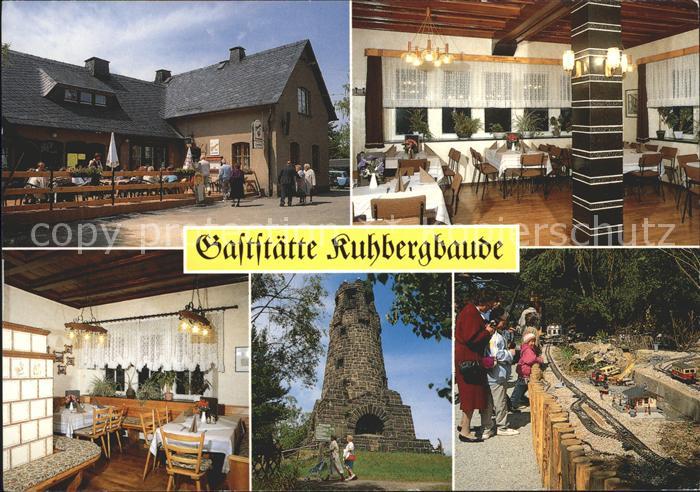 Reichenbach Vogtland Brockau Gaststaette Kuhbergbaude Turm Spielplatz