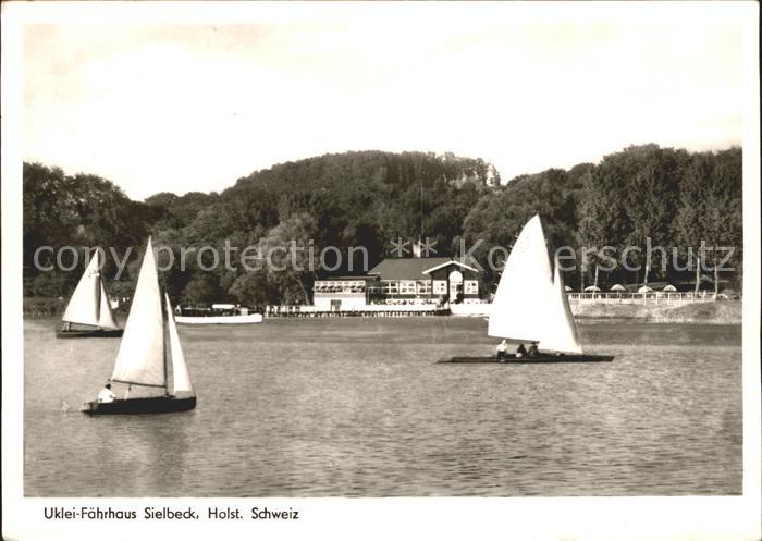 Sielbeck Holsteinische Schweiz Uklei Faehrhaus Segelboot Restaurant Cafe