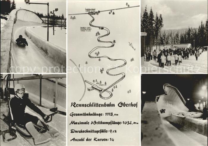 Oberhof Thueringen Rennschlittenbahn