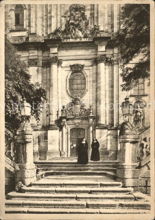 Goessweinstein Wallfahrtskirche Aufgang Hauptportal