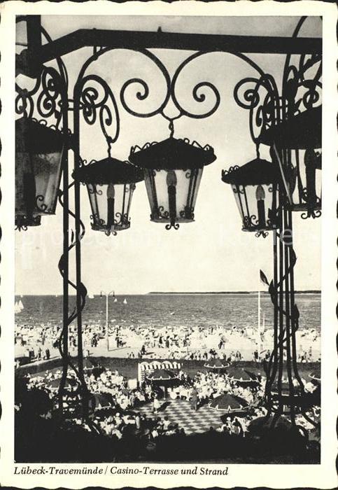 Travemuende Ostseebad Casino Terrasse Strand