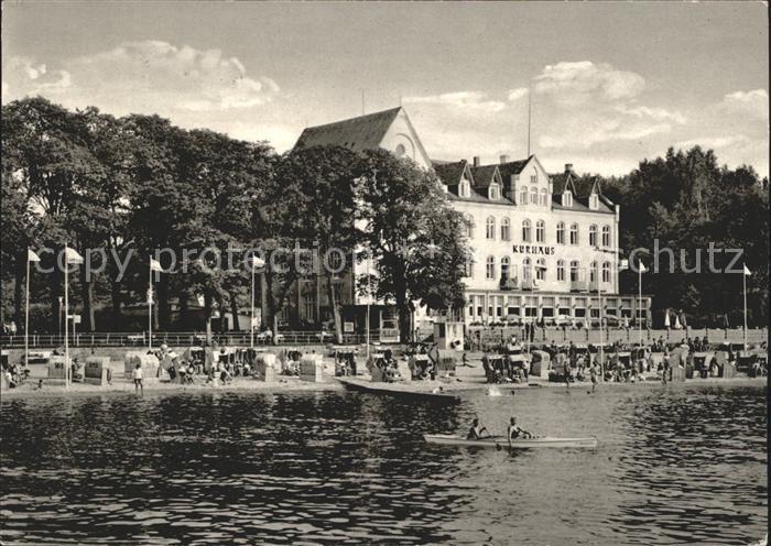 Gluecksburg Ostseebad Strand Kurhaus Kajak
