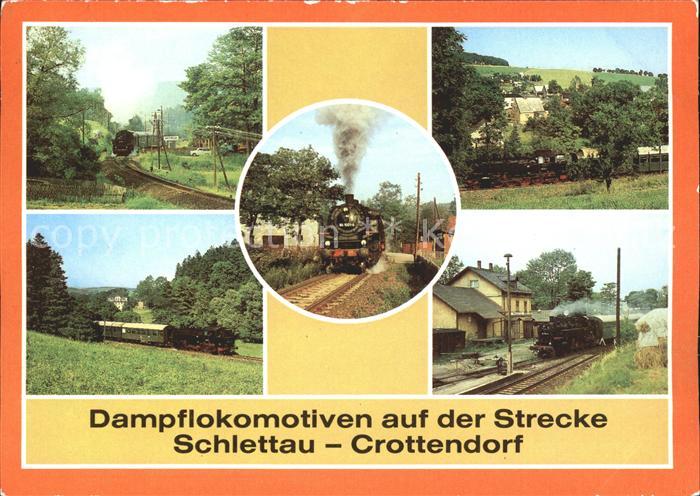 Schlettau Erzgebirge Dampflokomotiven Strecke Crottendorf