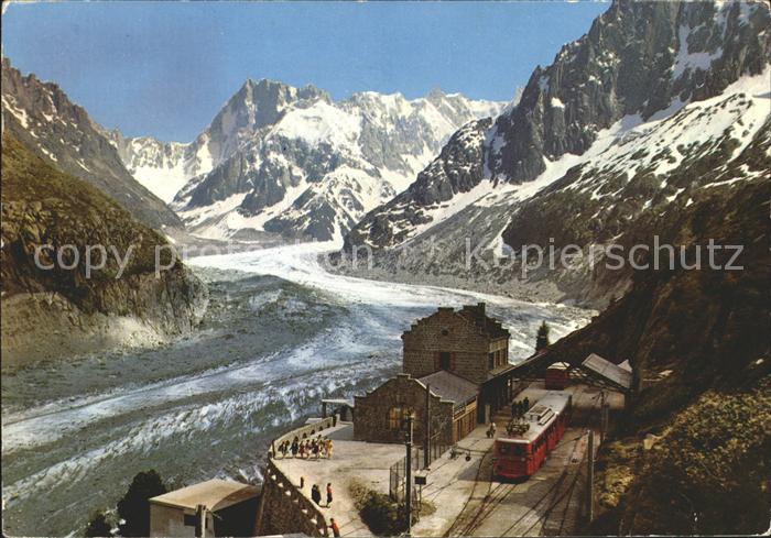 Chamonix Gare Montenvers Mer Glace Grandes Jorasses