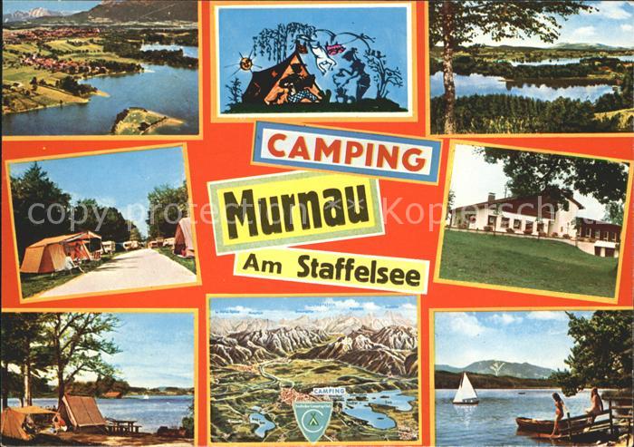 Murnau Staffelsee Camping Halbinsel Burg Segelboot