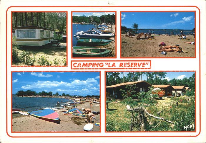 Parentis-en-Born Camping La Reserve Strand Boote
