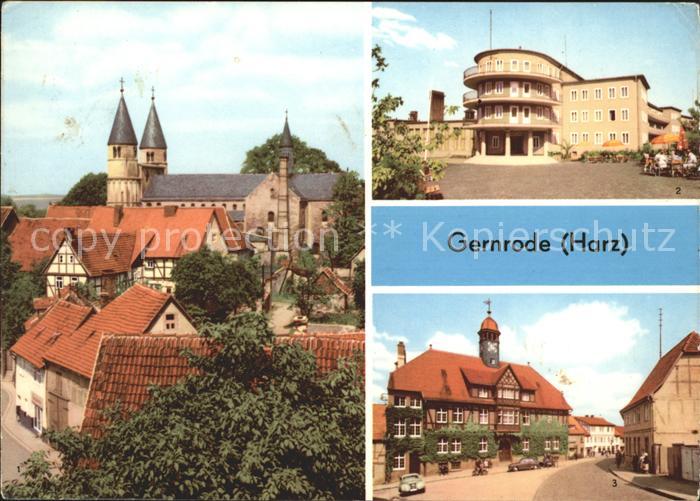 Gernrode Harz Spittelplatz FDGB Erholungsheim Fritz Heckert Rathaus