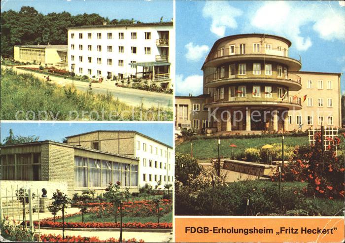 Gernrode Harz FDGB Erholungsheim Fritz Heckert