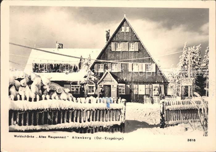 Altenberg Erzgebirge Waldschaenke Altes Raupennest