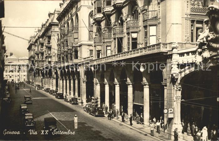 Genova Genua Liguria Via 20. Settembre