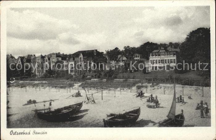 Bansin Ostseebad Boote am Strand