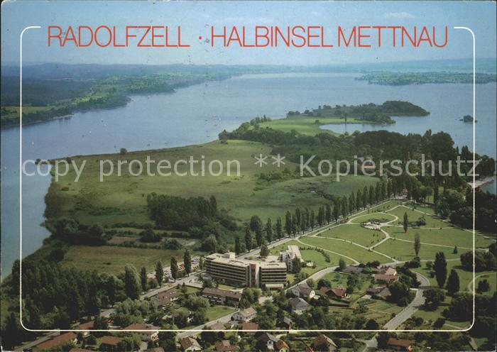 Radolfzell Bodensee Fliegeraufnahme Halbinsel Mettnau
