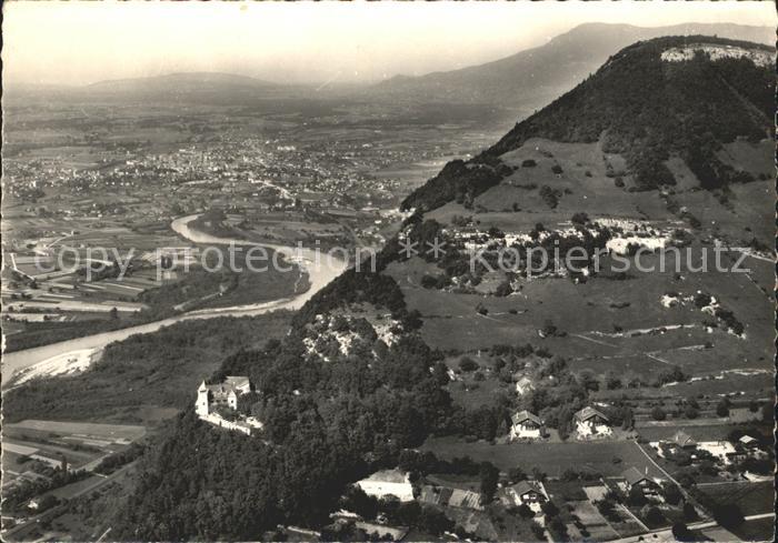 Monnetier-Mornex Fliegeraufnahme avec le Chateau