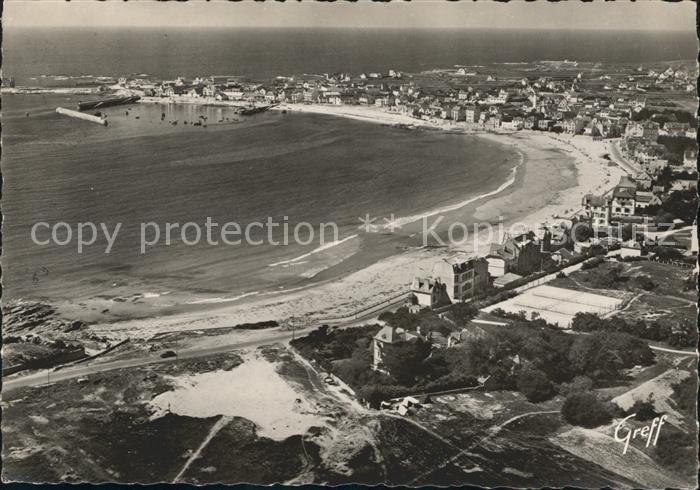 Quiberon Morbihan Fliegeraufnahme Strand