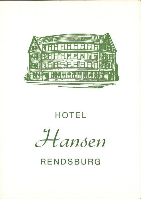 Rendsburg Schleswig-Holstein Hotel Hansen