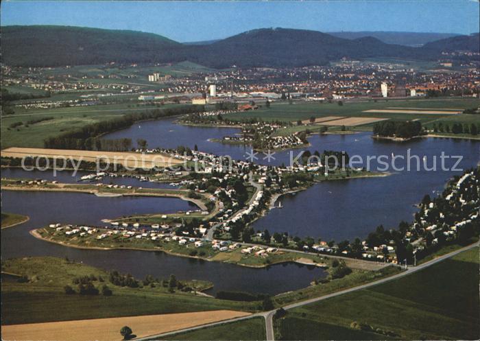 Rinteln Weser Niedersachsen Fliegeraufnahme Doktorsee