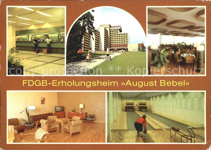 Friedrichsroda FDGB Erholunghseim August Bebel Kegelbahn