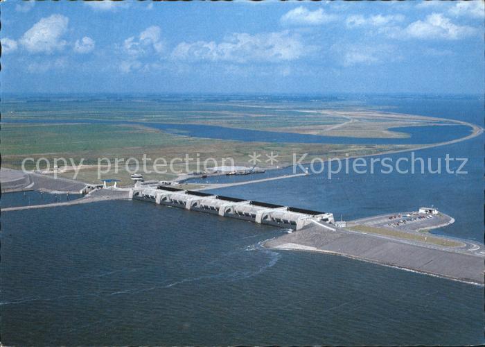 Eidersperrwerk Fliegeraufnahme mit Abschlussdamm