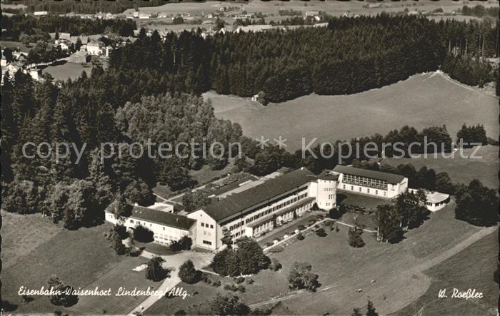 Lindenberg Allgaeu Fliegeraufnahme Eisenbahn Waisenhort