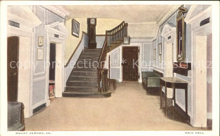 Mount Vernon Virginia Main Hall