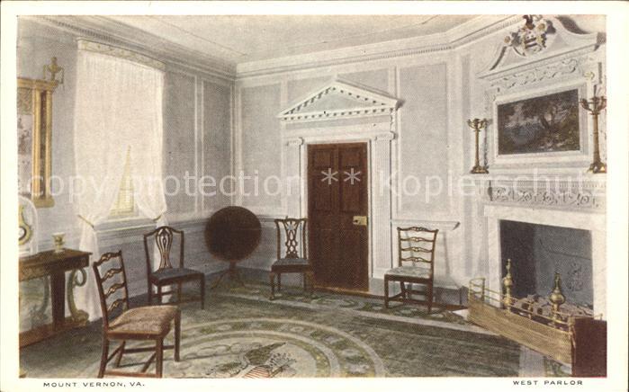 Mount Vernon Virginia West Parlor