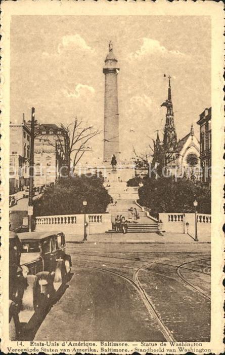 Baltimore Maryland Statue de Washington
