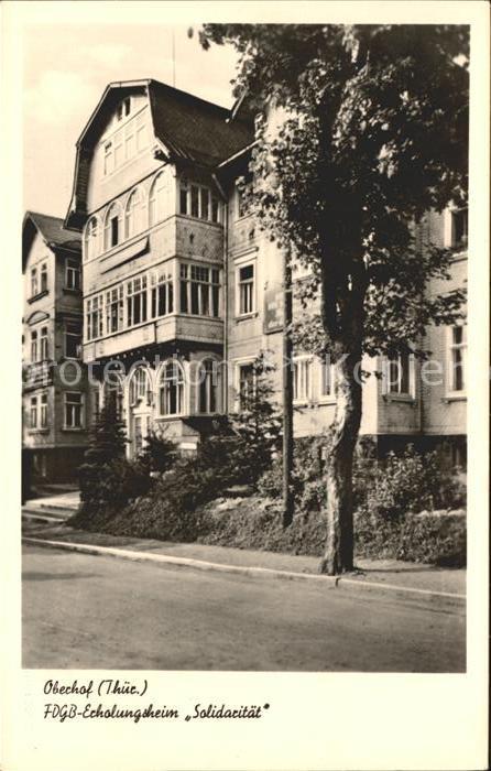 Oberhof Thueringen FDGB-Erholungsheim Solidaritaet