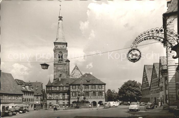 Schwabach Marktplatz Rathaus St. Johanniskirche