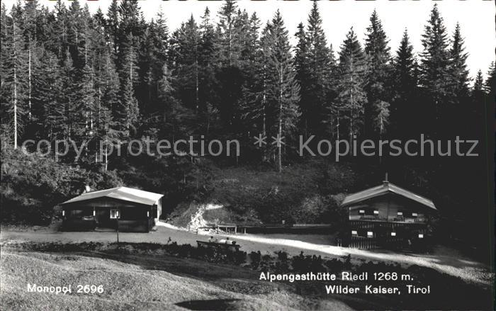 Wilder Kaiser Alpengasthuette Riedl