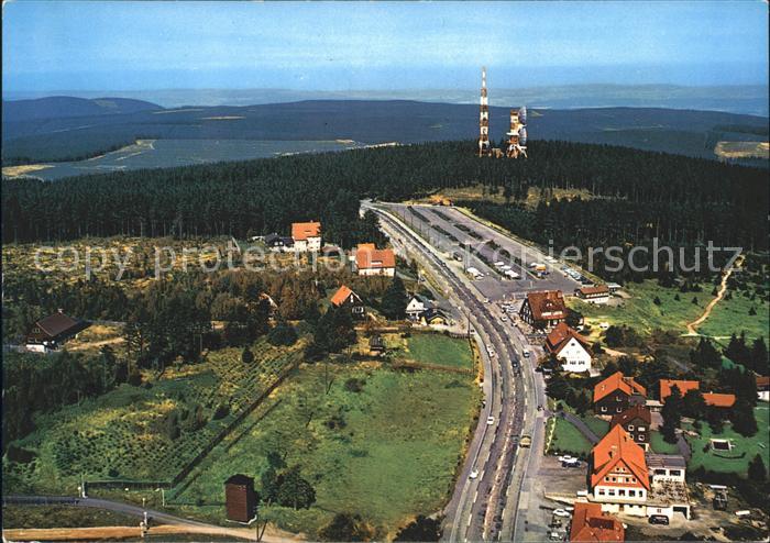 Torfhaus Harz Fliegeraufnahme mit Sendetuermen