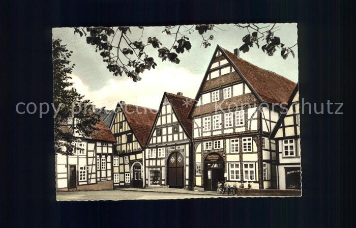 Bad Salzuflen Salzhof alte Fachwerkhaeuser