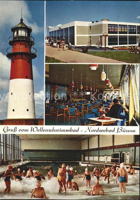 Buesum Nordseebad Wellenschwimmbad Leuchtturm