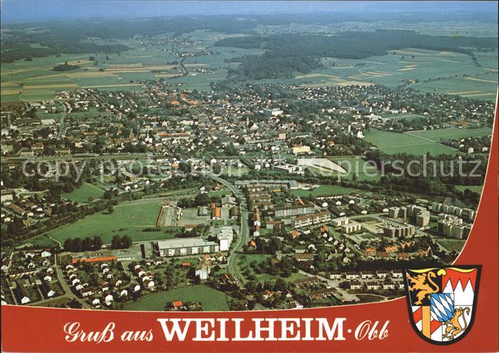 Weilheim Oberbayern Fliegeraufnahme