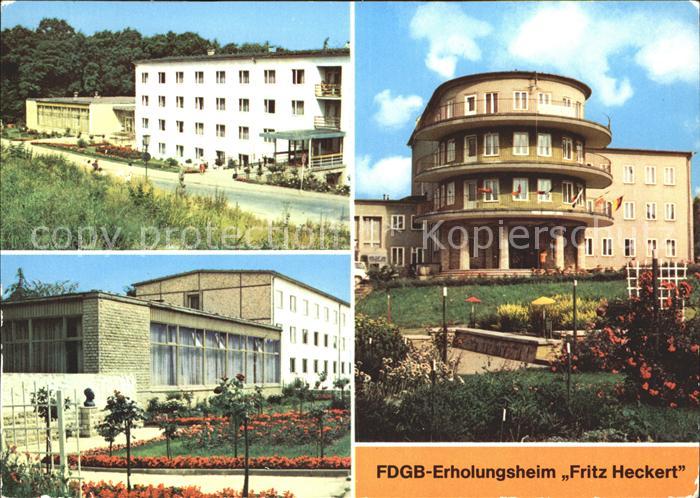 Gernrode Harz FDGB Erholungsheim Fritz Heckert