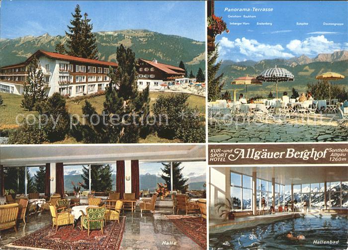 Sonthofen Oberallgaeu Kur- und Sporthotel Allgaeuer Berghof