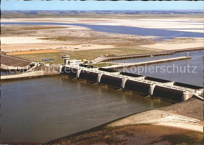 Vollerwiek Eidersperrwerk Fliegeraufnahme Hundeknoll