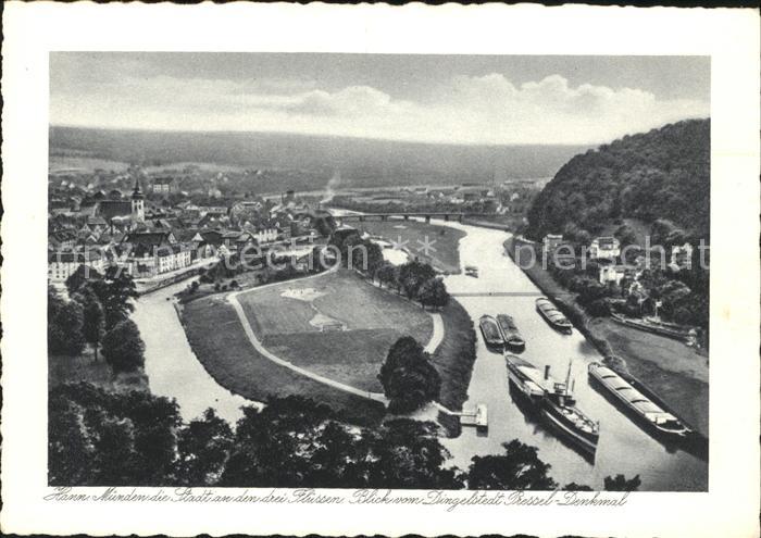 Hann. Muenden Fliegeraufnahme Dreifluessestadt