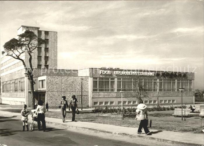 Binz Ruegen Ostseebad FDGB Restaurant Ruegen und Erholungsheim Arkona