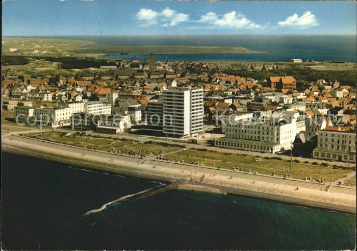 Norderney Nordseebad Fliegeraufnahme mit Strand