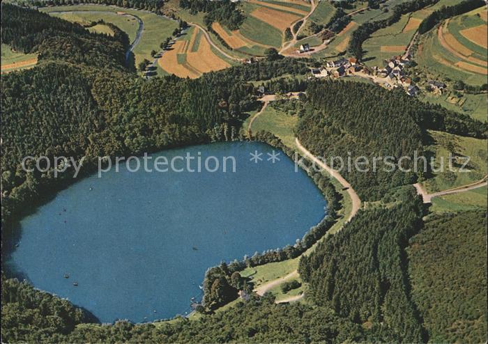 Daun Eifel WaldCafe am Gemuender Moor Fliegeraufnahme