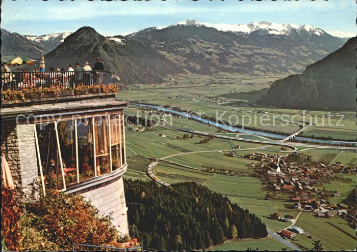 Wiesing Tirol Blick von Kanzelkehre Inntalautobahn