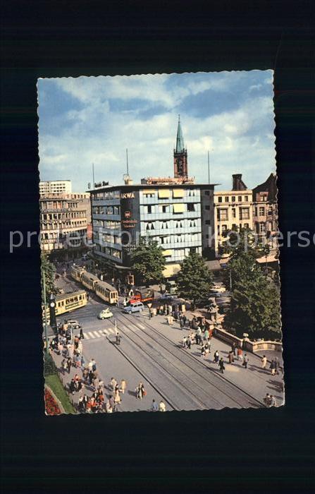 DuessELDORF  CITY Corneliusplatz und Koenigsallee Strassenbahn