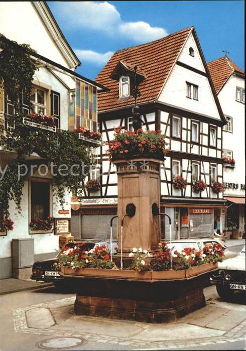 Bad Orb in Naturpark-Spessart Brunnen Marktplatz