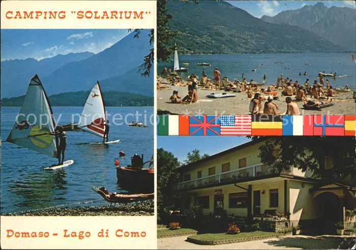 Domaso Camping Solarium Strand Serven