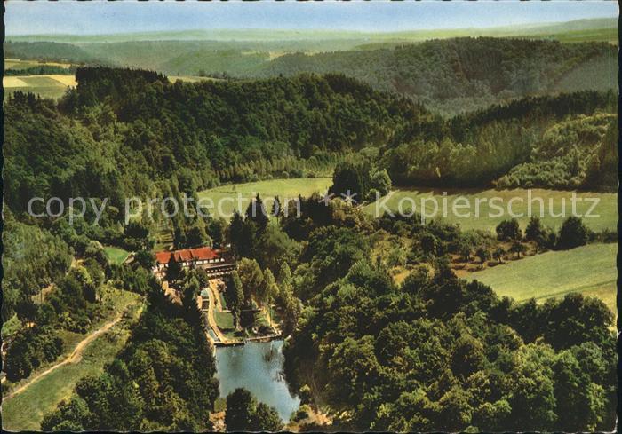 Manderscheid Eifel Hotel Cafe Heidsmuehle Fliegeraufnahme