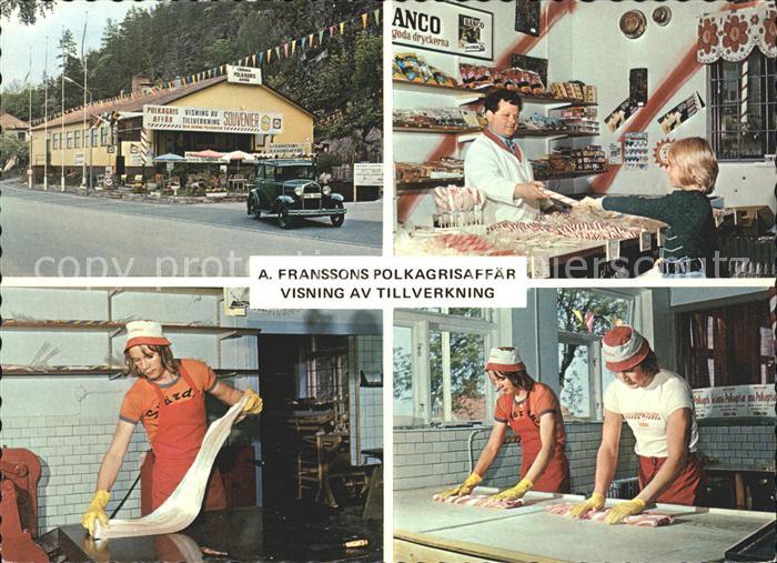 Schweden Baeckerei Franssons Polkagrisaffar