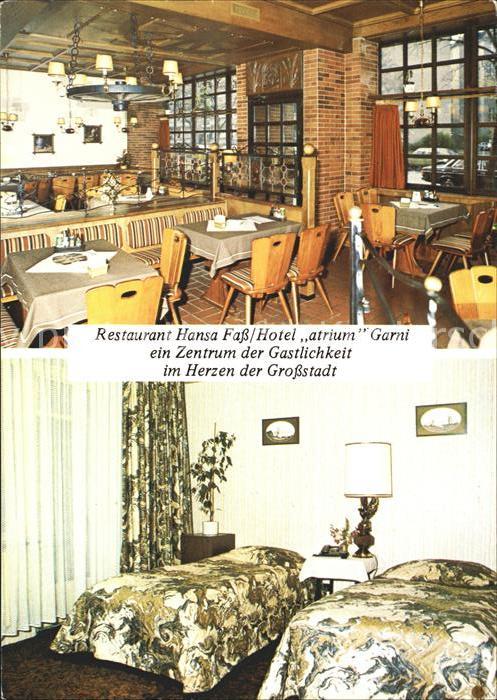 BERLIN  CITY Restaurant Hansa-Fass und Hotel Atrium