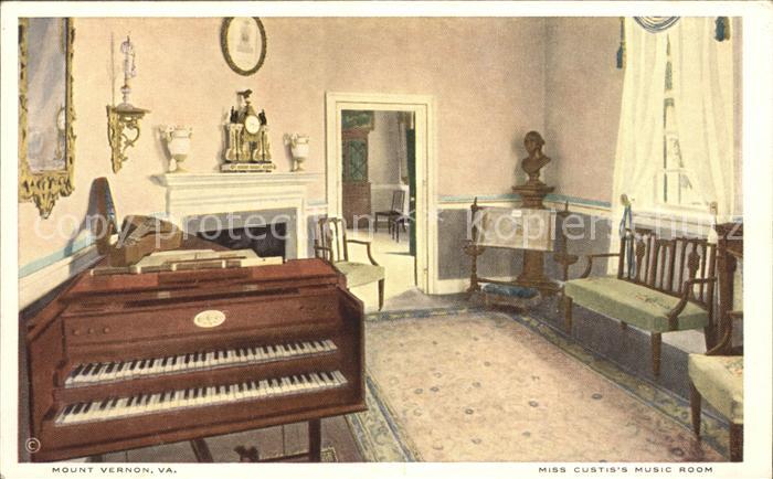 Klavier Miss Custis s Music Room Mount Vernon
