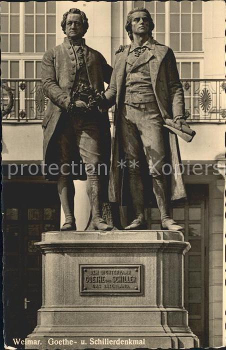 Denkmal Goethe Schiller Weimar