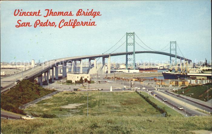 Bruecken Bauwerke Vincent Thomas Bridge San Pedro California